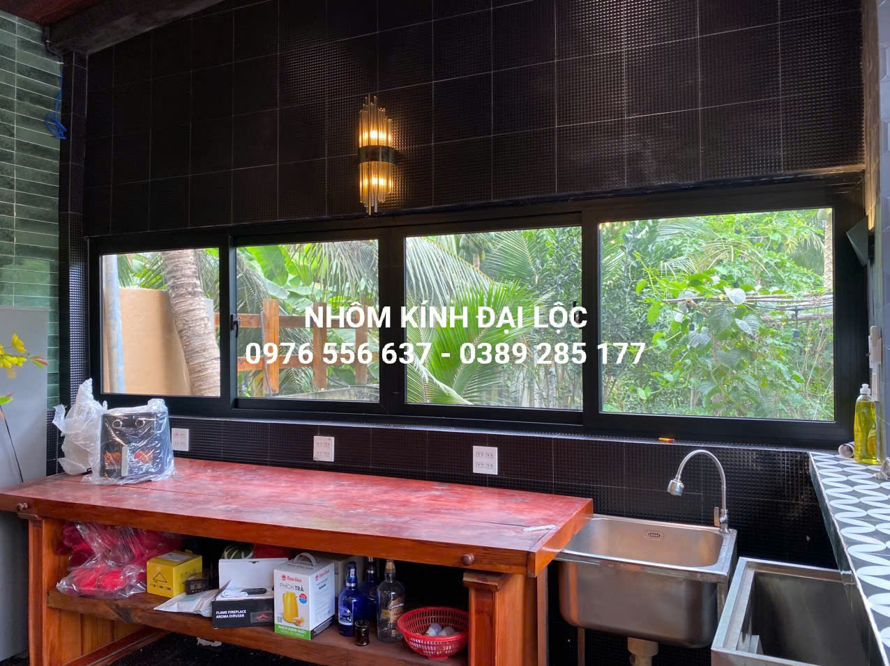 Cửa Nhôm Nam Sung đen